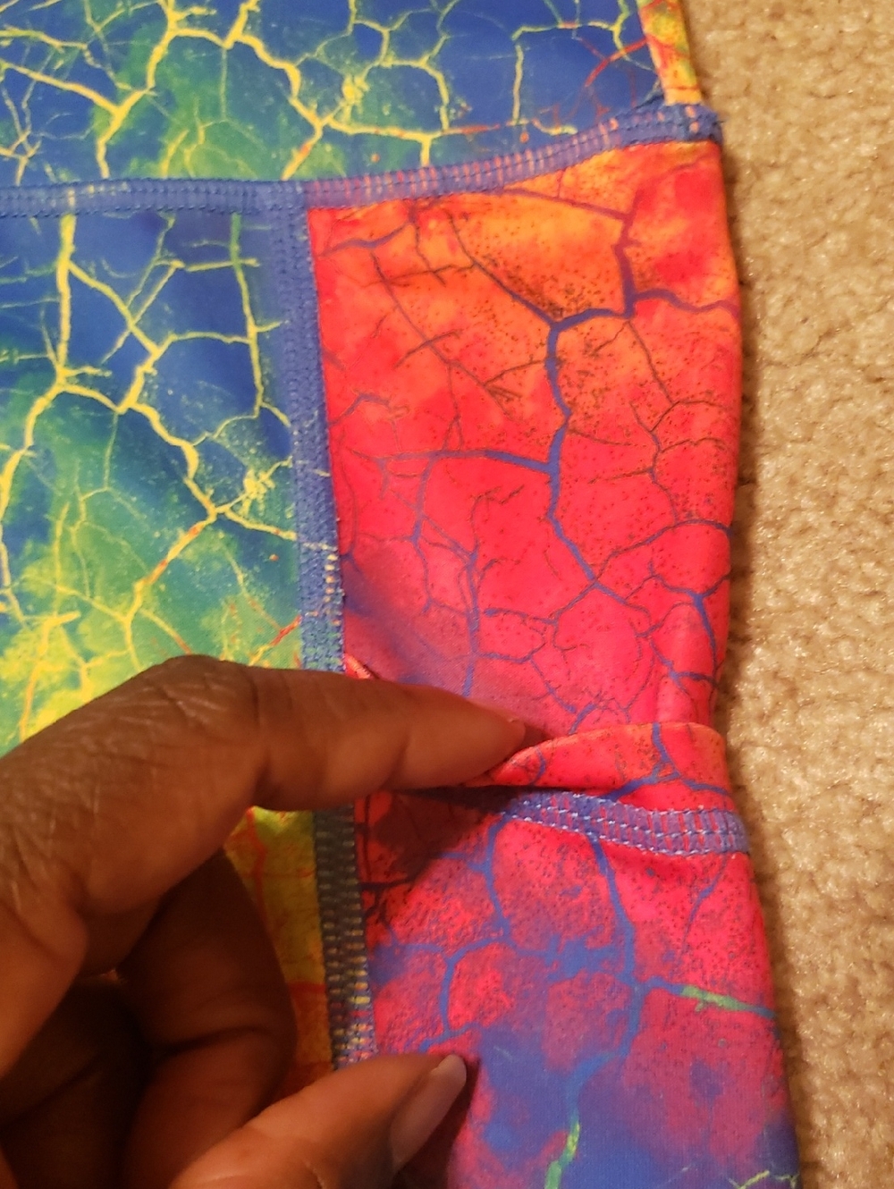 Constantly Varied Gear Tropic Like It's Hot Women's Cracked Rainbow Shorts - Picture 5 of 12